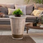 Metalsmith Brown Wooden Side Table For Home, Kitchen, Living Room And Office (Standard, Pack Of 1)