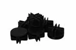 REYNISH Black Plastic Wire Cube Connectors For Modular Storage Organizer - 10 Pcs