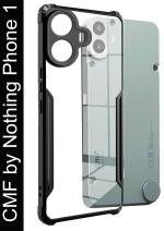 HUPSHY Back Cover for CMF Phone 1, CMF by Nothing Phone 1 (Black, Flexible, Silicon, Pack of: 1)