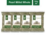 Trinetra Bajra Sabut 4 kg (1Kg X 4 Pack) Pearl Millet