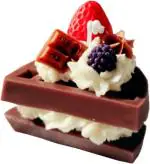 CANDLE_CABINETS Waffle Cake Shaped Decorative Chocolate Scented Candle Romantic Home Fragrance Candles Birthday, Scented Candles for Home Decor, Candle Light-Sticks