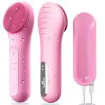 WINSTON Rechargeable Battery Operated Electric Face Cleanser Hot Mode Silicone Bristles Deep Facial Cleansing Skin Tightening Tool