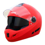 Steelbird Cyborg Double Visor Full Face Helmet, Inner Smoke Sun Shield and Outer Clear Visor (Large 600 mm, Dashing Red)