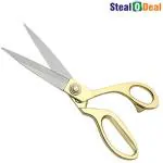 StealODeal Gold Brass Professional Tailor Scissors (Set Of 1)