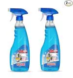 REGULAR CLEAN Glass And Multi Surface Cleaner Liquid Spray | Ultra Shine Formula For Kitchen And Home Surfaces | 500ML Pack of 2 | Deep Cleaning for All Glass Surfaces