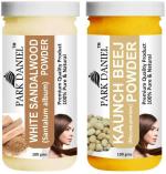Park Daniel Premium White Sandalwood Powder And Kaunch Beej Powder, 100 G Each (Combo Of 2) |Hair Care|Dandruff Control hair Powder|Healthy Strong Hair Mask