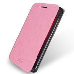 Mofi Tarkan Pink Leather Stand Flip Cover For Asus Zenfone Go