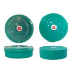 LAZYwindow Multicolor Plastic Round Masala Box Dabba for Keeping Spices | Spice Box for Kitchen | Masala Container | Masala Dabba Combo