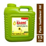 Shree Badri- Natural Cold Pressed Sunflower Oil | 100% Pure Sunflower Oil 15 Ltr