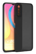 U&E Black Mobile cover Plastic Back Cover For Vivo Y20I