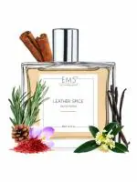 EM5 Leather Spice Perfume for Men | Woody Spicy Oud Leather Fragrance | 50 ml Eau de Parfum Spray | Luxury Gift for Him