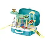 MT HUB Realistic Montessori Toys for Kids | Car Ramp Toys with Storage Box