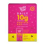 Yogabar Dark Choco Chip 10g Protein Bars [Pack of 6], Protein Blend & Premium Whey, 100% Veg, Rich Protein Bar with Date, Vitamins, Fiber, Energy & Immunity for fitness. 100% Natural ingredients used.