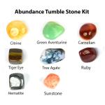 Reiki Crystal Products Abundance Tumble Stone Kit For Reiki Healing Crystal Healing