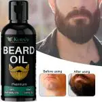KURAIY Beard Care Serums Non-Greasy Biotin Beard Growth Oil For Patchy Beard Gifts For Men Him Dad Father Boyfriend