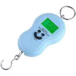 Right Gear 40Kg Smiley Mini Digital LCD Pocket Portable Hanging Kitchen With Tare Weighing Scale (Blue)