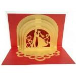 Designarium Konkan Mart 3D Popup Couple Greeting Card