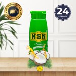 1 NSN PREMIUM COCONUT OIL , 100% Pure Edible Coconut Oil,Multipurpose oil,Preservative free, Oil Pulling,Chemical free,Nariyal tel,SLS & Paraben free - 20ml BOTTLE (Pack Of 24)
