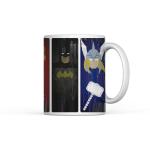 Home Decor Expert Marvel Superheroes Printed White Ceramic Coffee Mug 350ml