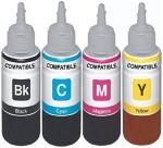 ANG Compatible Refill for HP GT51 Black; for HP GT5810 and 5820 Printer Black Ink (Set of 4 100 ML Bottle)