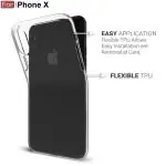 CEDO Clear Case for iPhone X/XS | Soft Flexible Full Protection Shock Proof TPU Back Cover for iPhone X/XS (Transparent)