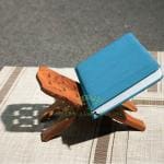 ADA Handicraft Handmade & Handcraft Rehal Sheesham Wood Holy Book Stand Holder for Bible, Geeta, Quran in Folding and Carved Design Book Holder Display Stand - Size (12 Inch)