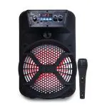 BENCLEY BE108 20W 8 inches 1 woofer Speaker with Wired Mic Portable Bluetooth Speaker