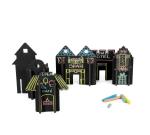GrapplerTodd India Black Chalkboard Premium Wooden City Building Toys (24 Months - 8 Years)
