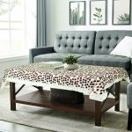 CASANEST 2-4 PVC Centre Table Cover, 40X60 inches ,Multi Circle printed001