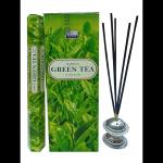 ABN EXPORTS Darshan Green Tea Handcrafted Scents Incense Sticks Fragrance Agarbatti Pack of 6