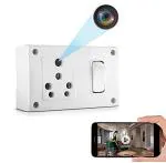 SAFETY NET, SPY CAMERA Spy Camera (1080P HD Hidden Switch Socket Camera, WiFi Wireless Motion Detection, AC Power, Remote App Control Camera Home, Kids, Baby, Pet Monitoring Camera), 2 Piece Set (SF-013)