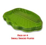 INPRO Melamine Snacks Plates: Lightweight Melamine Designer Quarter Plate / Small Plates/ Snacks Plates / Kitchen crockery / Melamine dinnerware / Melamine Plates / Plate Set of 4 (Small Snacks Plates)