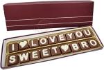 Fabbites I Love You Sweet Bro Chocolate Gift Box Raksha Bandhan Vegetarian