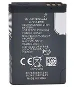 Generic 1020 Mah Internal Bl-5C Li-Ion Battery For Nokia 1100, 1101, 1110, 1110I, 1112, 1200, 1208, 1600
