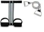 ShopiMoz Double Resistance Toning Tube and Tummy Trimmer Triple Spring for Men and Women - Home Use. Gym & Fitness Kit