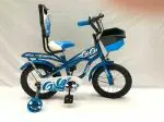 TONY RAW BICYCLES Sports GiGi with Training Wheels 14T BMX Single Speed Bicycle Cycle for Kids 3 years to 5 Years Boys & Girls Blue White