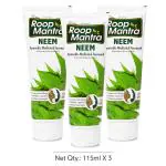 Roop Mantra Ayurvedic Neem Facewash, 115ml (Pack of 3)