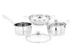 Greenchef Stainless steel Cook and Serve Induction Bottom Cookware (Set of 5)
