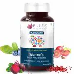 Bliss Welness VitaBliss Women's Daily Multivitamin & Herbs for Complete Nutritional Support | With Vitamin A C D E K B1 B2 B3 B6 B12 B5, Zinc, DHA, Calcium, Biotin, Shatavari| Supports Immune Health and Maintains Hair & Skin Health - 60 Tablets