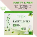 Cailin Care Cottony Rash Free Daily Use Panty Liner For Women (Pack of 100 Liners) (Small Size - 155mm)