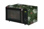 The Furnishing Tree Microwave Oven Cover for Samsung 32 L Convection MC32K7055QT Petals Pattern Green