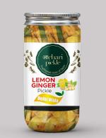 Achari Pickles Delhiwala Lemon and Ginger Pickle Homemade Neembu and Adrak Ka Aachar(400 g)|Pickle|Lemon and Ginger Pickle|400 g Lemon and Ginger Pickle|Homemade Pickle|
