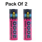 KP Original battery Flat :2000 mAh Power BEE Ultra Fast Charging ICR 18650 3.7V Rechargeable Li-ion Battery