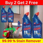 BLISS & BLUSH Toilet Cleaner blue 2Liter Skin Safe, Non Toxic,HCL & Chemical Free Liquid | Safe For Tap & Shower | Powered By Natural Enzymes With Gleaming Fragrance