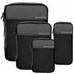 TRAVALATE Polyester 4 Set Packing Cubes 4 Various Sizes Travel Luggage Packing Clothes And Undergarment Organizer Bags Set For Men And Women