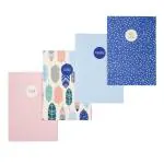 Pukka Pad A6 Size Notebook Set Pack Of 4 Includes Plain Lined Dotted & Planner Notebook 32 Pages Each Designer Notebook Carpe Diem Series