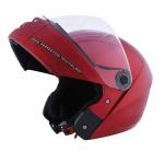 Studds Ninja Elite SUPER Flip Up Full Face Helmet (Cherry Red, L)
