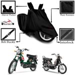 Kedit TVS XL 100 Heavy Duty Motorcycle Bike Scooty Cover Black Colour Water Resistant - UV Protection & Dust Proof Imported Fabric Quality,Sun Protection,Weather Bike - Scooty Two Wheeler Body CoverTVS XL 100 Heavy Duty