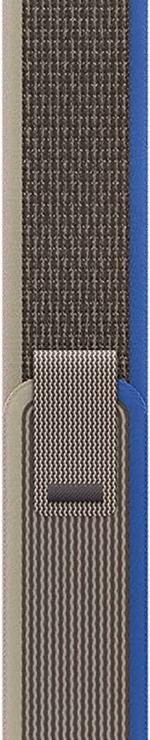 SwapME Braided Nylon Woven Solo Loop Stretchy Adjustable Pull Tab Smart Watch Straps for Apple Watch Band Ultra 49 mm, 45 mm (Grey)