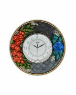 Shree Shyam Handicraft - - Go Beyond Creativity Wooden Handmade Wall Clock with 3 D Clay Art on It, Perfect for Everywhere, 13 x 13 Inch, Multicolor, CV_WLCLK_001